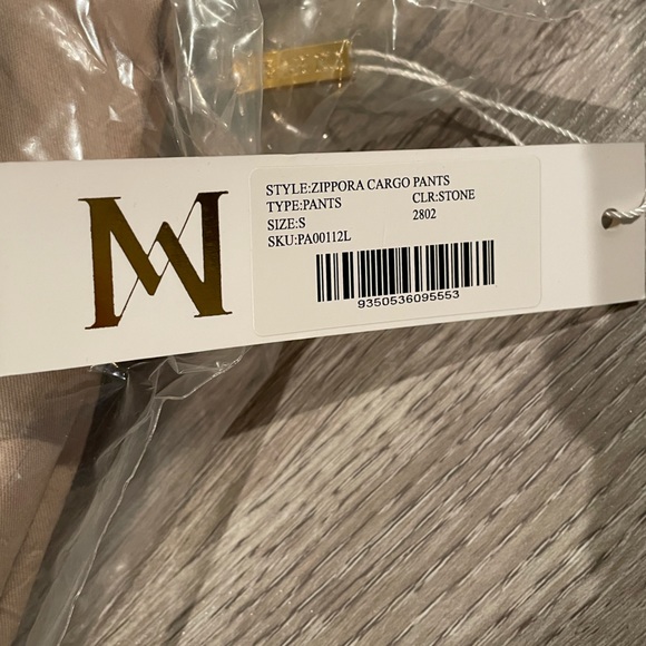 Meshki ziporra stone-tan cargo pants with zipper pockets and elastic ankles - Picture 5 of 7